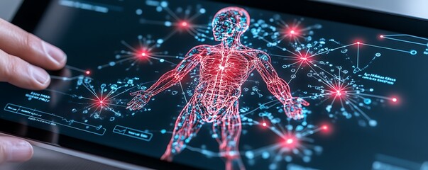 Poster - Digital Human Body Network:  Interactive Visualization of Biological Systems