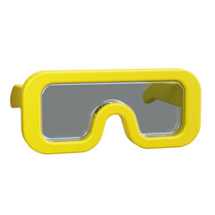 Wall Mural - safety goggles 3d render icons