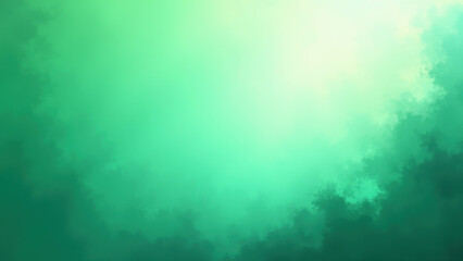 Wall Mural - Green Abstract Background, Soft Fog, Nature - Abstract backgrounds