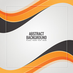 Wall Mural - Black and yellow abstract wave design background