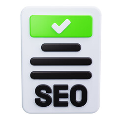 Poster - SEO audit 3d render icons