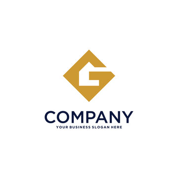 real estate logo design with house and building
