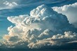 © Maksudul Islam Nahid - Dramatic cumulus cloudscape beautiful white fluffy clouds sky day air blue view vast high grey image