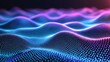 © Almahyra - Abstract digital landscape, glowing particles, dark background, tech presentation