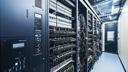 Poster - Modern Data Center Server Room Technology Network Infrastructure