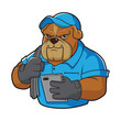 © Yunus Nugraha - mechanical bulldog mascot cartoon illustration