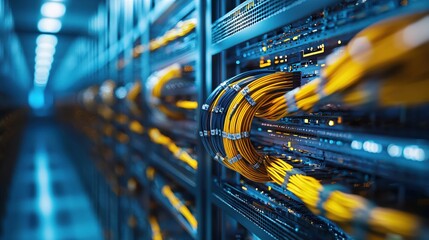 Poster - Network Server Room Cables Technology Data Center Infrastructure