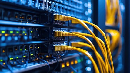 Poster - Network Server Technology Fiber Optic Cables Data Center Infrastructure