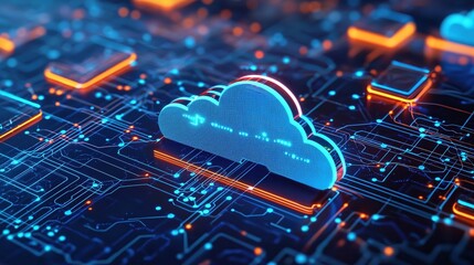 Poster - Digital Cloud Computing Network Technology Data Center Server