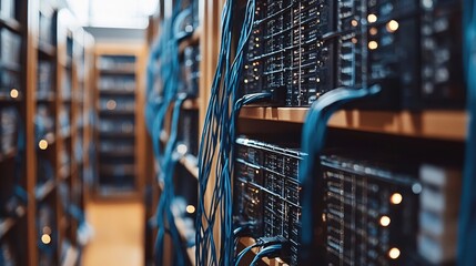 Poster - Data Center Network Servers Technology Powerful Computing Infrastructure