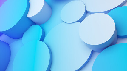 Leinwandbilder - abstract geometric background shapes Colour circle in relief, both high and low used to add different messages to visuals or backdrop images.,3d rendering