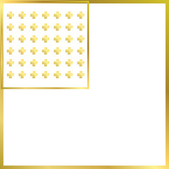 Poster - Luxury Golden Geometric Lines. ,Abstract Gold Frames and Patterns
