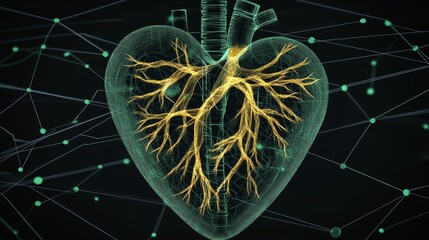 Poster - Human Heart Anatomy Networked Pulmonary Vessels