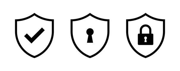 Wall Mural - security icon set