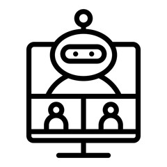 Poster - Ai Video Conferences Icon