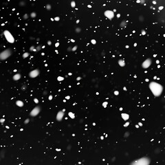 Poster - Falling snow on black background. (1)