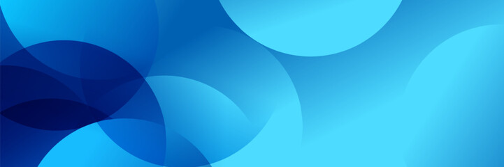 Wall Mural - abstract blue fluid gradient geometric banner design background.