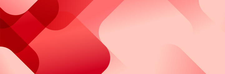 Wall Mural - abstract red fluid gradient geometric banner design background.