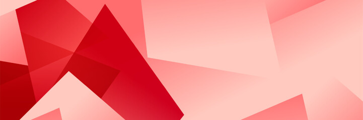 Wall Mural - abstract red fluid gradient geometric banner design background.