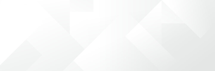 Wall Mural - abstract white geometric banner design background.