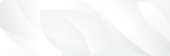 Wall Mural - abstract white geometric banner design background.