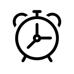 Aufkleber - Alarm Clock Vector Icon – Time and Reminder Symbol