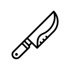 Poster - Knife Vector Icon – Cutting and Precision Tool Symbol