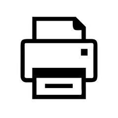 Aufkleber - Printer Vector Icon – Printing and Document Symbol