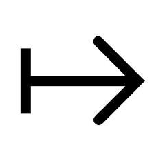 Poster - Right Arrow Vector Icon – Directional Navigation Symbol