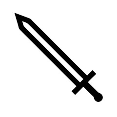 Aufkleber - Sword Vector Icon – Sharp and Strong Weapon Symbol