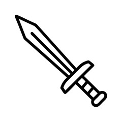 Aufkleber - Sword Vector Icon – Sharp and Strong Weapon Symbol