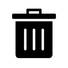 Aufkleber - Trash Can Vector Icon – Clean and Tidy Waste Bin Symbol