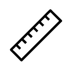 Poster - Wooden Ruler Vector Icon – Classic Measurement Tool