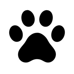 Poster - Paw Print Vector Icon – Simple and Stylish Animal Track