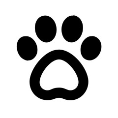 Poster - Paw Print Vector Icon – Simple and Stylish Animal Track