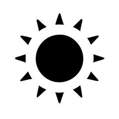 Poster - Radiant Sun Vector Icon – Minimalist Solar Symbol