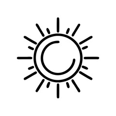 Poster - Radiant Sun Vector Icon – Minimalist Solar Symbol