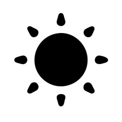 Poster - Radiant Sun Vector Icon – Minimalist Solar Symbol
