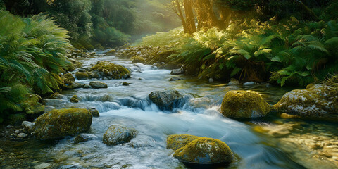 Wall Mural - National Park Relaxing fluid imagery for