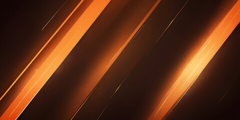 Poster - Abstract Orange Diagonal Lines: Dynamic abstract background featuring bold, diagonal lines in shades of orange and amber on a dark background.  The lines create a sense of movement and energy.