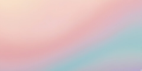 Poster - Pastel Dream: A soft and dreamy abstract background with a gradient of pastel pink, blue, and yellow, creating a tranquil and ethereal atmosphere. 