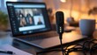 © Habibah - Laptop Video Conference With Attached Microphone
