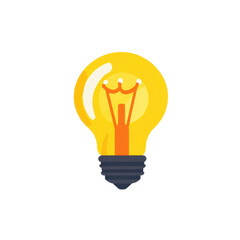 Poster - Bright Light Bulb Symbolizing Creativity and Innovative Ideas