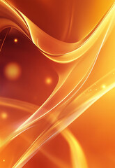 Poster - abstract orange and yellow wave design fiery abstract composition with vibrant orange and yellow swi