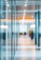 Wall Mural - Modern office interior with blurred background motion blurred motion blur 

