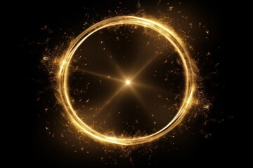 Wall Mural - magic circle astronomy light night.