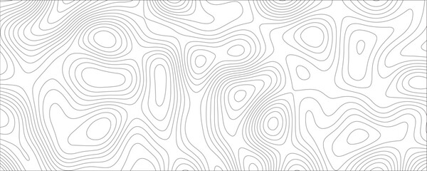 Aufkleber - Abstract concept with  graphic element and geography scheme topographic map. landscape cartography terrain texture. Ocean topographic line map with curvy wave lines