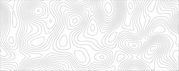 Aufkleber - Abstract concept with  graphic element and geography scheme topographic map. landscape cartography terrain texture. Ocean topographic line map with curvy wave lines