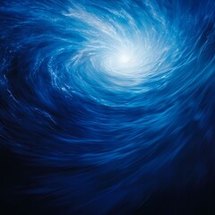 Wall Mural - abstract blue spiral galaxy background