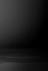 Poster - abstract black gradient background luxury studio dark background texture wallpaper empty black color